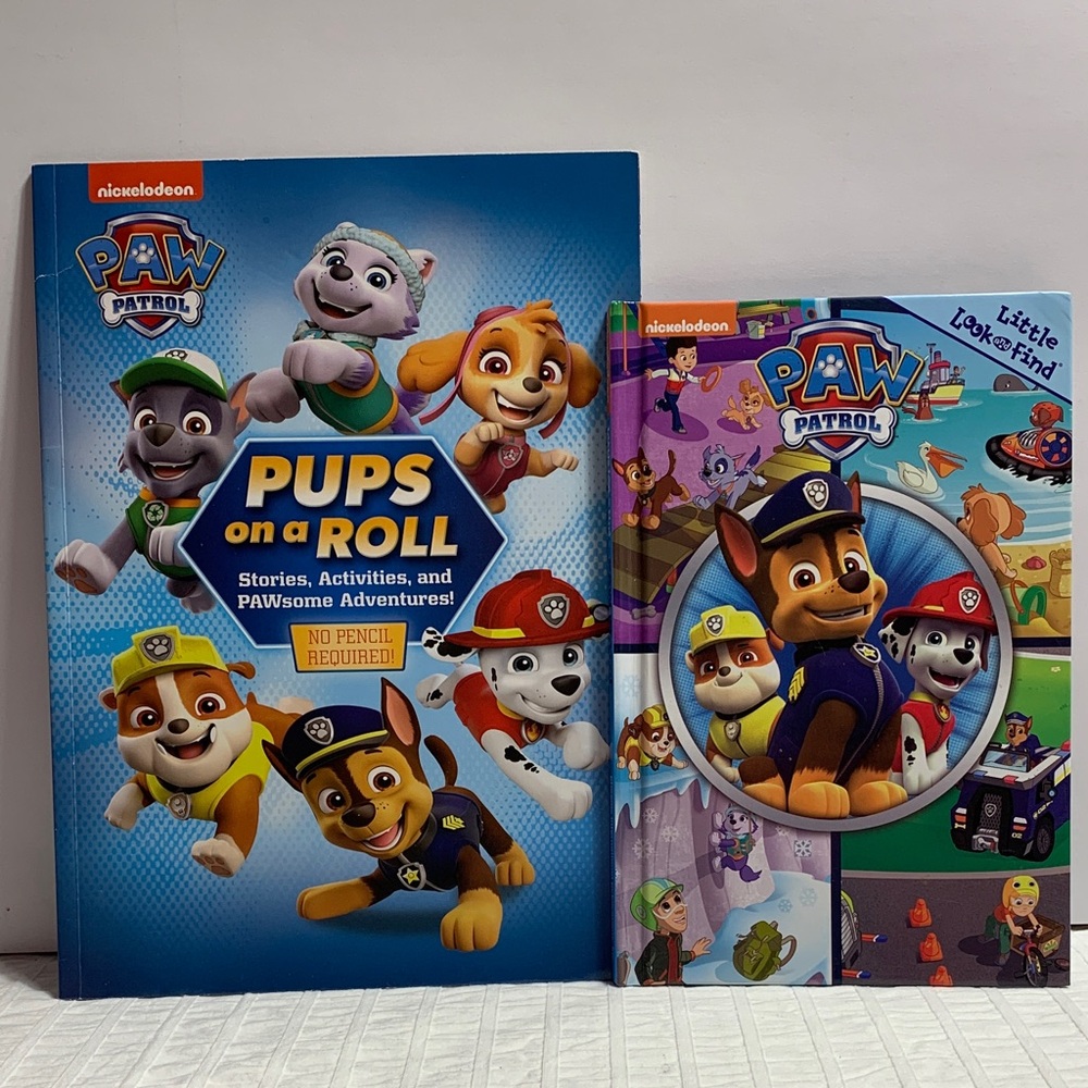 Paw Patrol Look & Find and Activity/Story Softcover Books